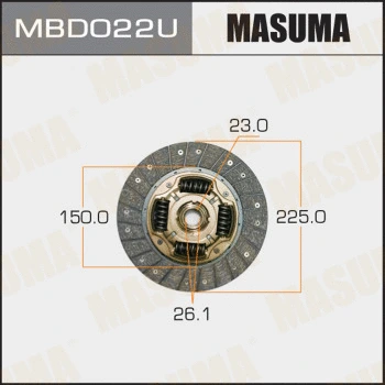 MBD022U MASUMA Диск сцепления (фото 1)