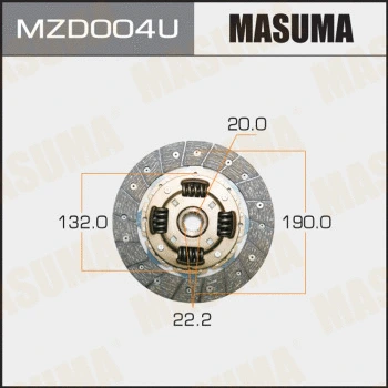 MZD004U MASUMA Диск сцепления (фото 1)