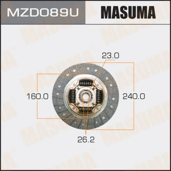 MZD089U MASUMA Диск сцепления (фото 1)