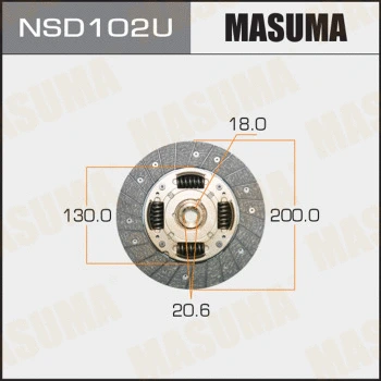 NSD102U MASUMA Диск сцепления (фото 1)