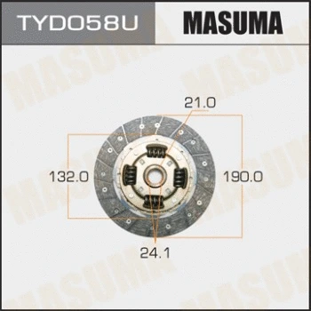 TYD058 MASUMA Диск сцепления (фото 1)