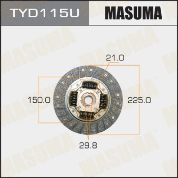 TYD115U MASUMA Диск сцепления (фото 1)