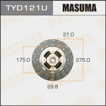 TYD121U MASUMA Диск сцепления (фото 1)