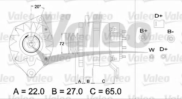 436348 VALEO Генератор (фото 8)