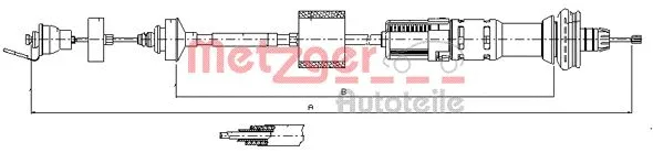 11.2154 METZGER Трос, управление сцеплением (фото 1)