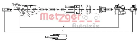 11.3214 METZGER Трос, управление сцеплением (фото 1)