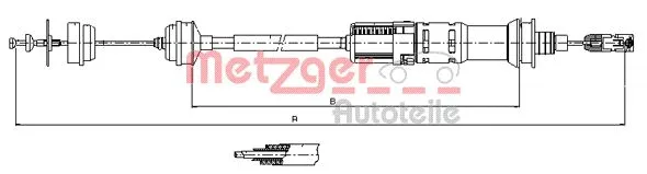 11.3923 METZGER Трос, управление сцеплением (фото 1)