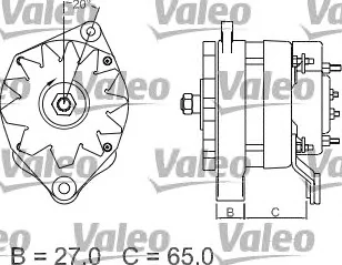 436413 VALEO Генератор (фото 2)