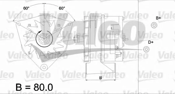 436425 VALEO Генератор (фото 2)