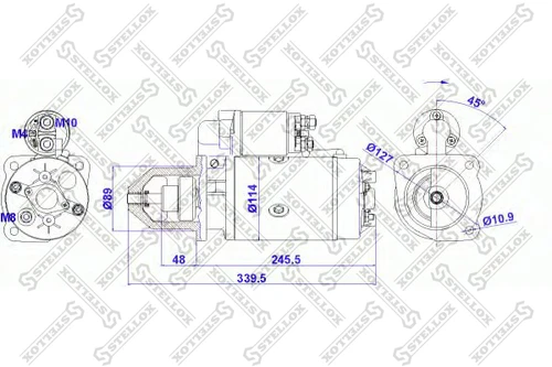 88-02027-SX STELLOX Стартер (фото 2)