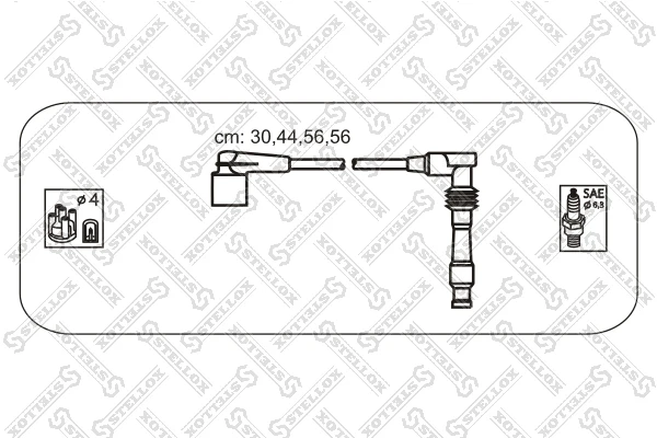10-38449-SX STELLOX Комплект проводов зажигания (фото 2)