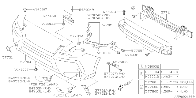 57707SG000 SUBARU Кронштейн (фото 7)