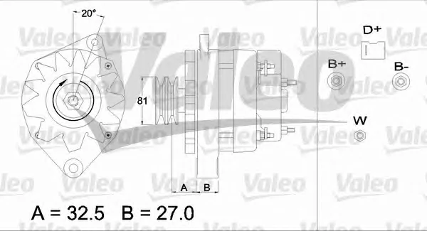 436710 VALEO Генератор (фото 1)