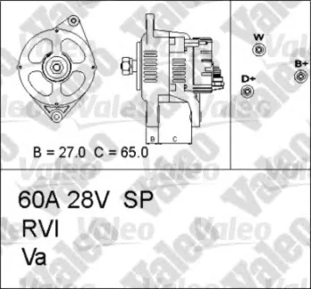 437314 VALEO Генератор (фото 1)