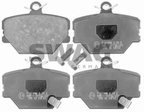 12 91 6485 SWAG Комплект тормозных колодок, дисковый тормоз (фото 2)