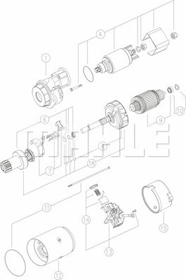 MS 1177 KNECHT/MAHLE Стартер (фото 1)