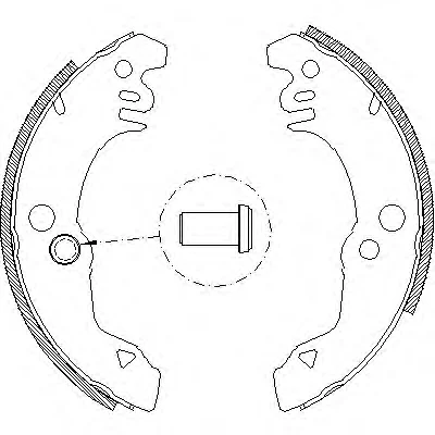 Z4021.00 WOKING Комплект тормозных колодок (фото 1)