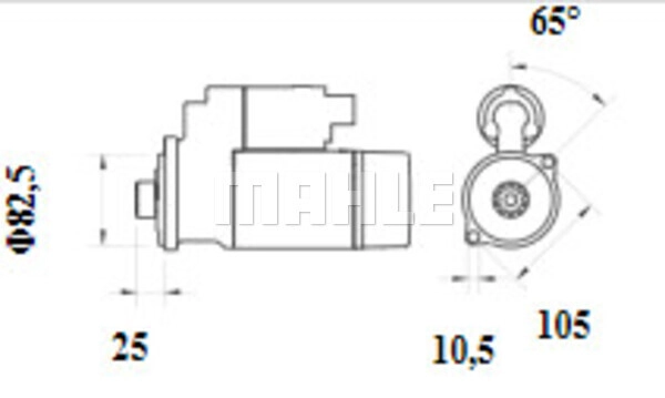 MS 1135 KNECHT/MAHLE Стартер (фото 1)