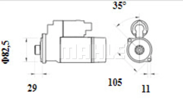 MS 1158 KNECHT/MAHLE Стартер (фото 1)