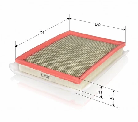 AR264/1PMS TECNECO FILTERS Воздушный фильтр (фото 2)