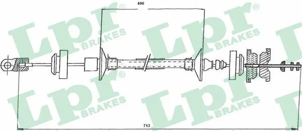 C0146C LPR/AP/RAL Трос, управление сцеплением (фото 1)