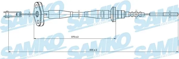 C0002C SAMKO Трос, управление сцеплением (фото 1)