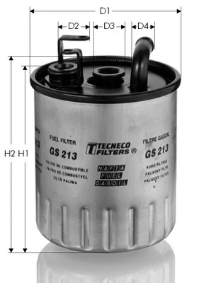 GS213 TECNECO FILTERS Топливный фильтр (фото 2)