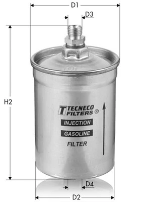 IN91 TECNECO FILTERS Топливный фильтр (фото 3)