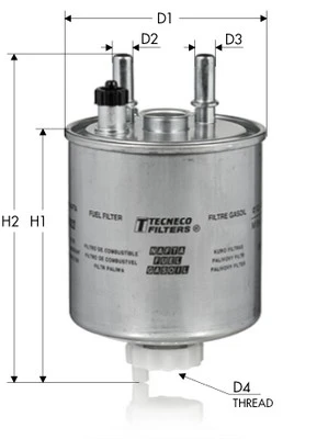 GS9022 TECNECO FILTERS Топливный фильтр (фото 3)