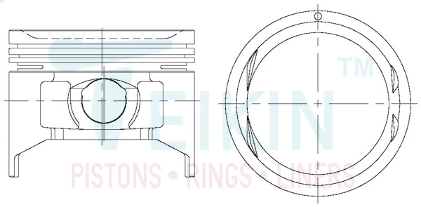 44232.050 TEIKIN Поршень (фото 2)