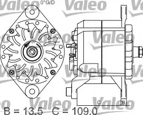 440013 VALEO Генератор (фото 2)