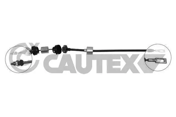 036639 CAUTEX Трос, управление сцеплением (фото 1)