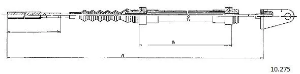 10.275 CABOR Трос, управление сцеплением (фото 1)