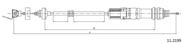 11.2199 CABOR Трос, управление сцеплением (фото 1)