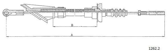 1262.2 CABOR Трос, управление сцеплением (фото 1)