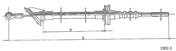 1902.3 CABOR Трос, управление сцеплением (фото 1)