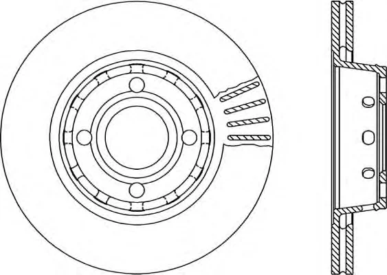 BDA1034.20 OPEN PARTS Тормозной диск (фото 1)