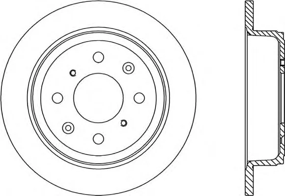 BDA1205.10 OPEN PARTS Тормозной диск (фото 1)