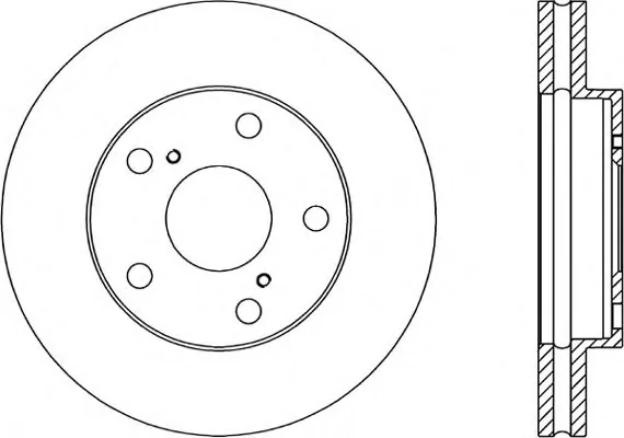 BDA1558.20 OPEN PARTS Тормозной диск (фото 1)