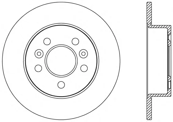 BDA2503.10 OPEN PARTS Тормозной диск (фото 1)