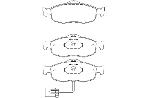 2307104 TEXTAR Комплект тормозных колодок, дисковый тормоз (фото 2)
