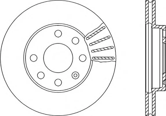 BDR1404.20 OPEN PARTS Тормозной диск (фото 1)