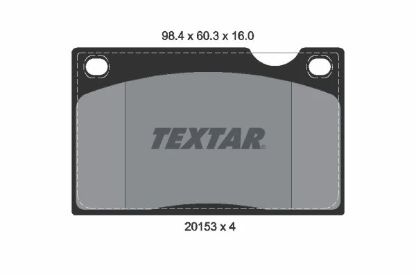 20153 160 0 4 TEXTAR Колодки тормозные 20153-16.004 (фото 1)