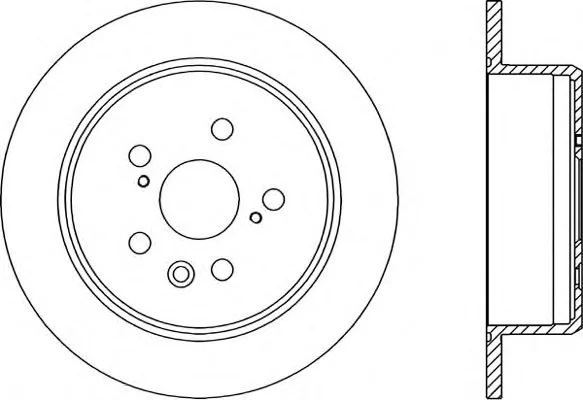 BDR1535.10 OPEN PARTS Тормозной диск (фото 1)