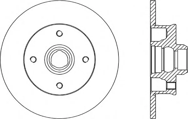 BDR1583.10 OPEN PARTS Тормозной диск (фото 1)