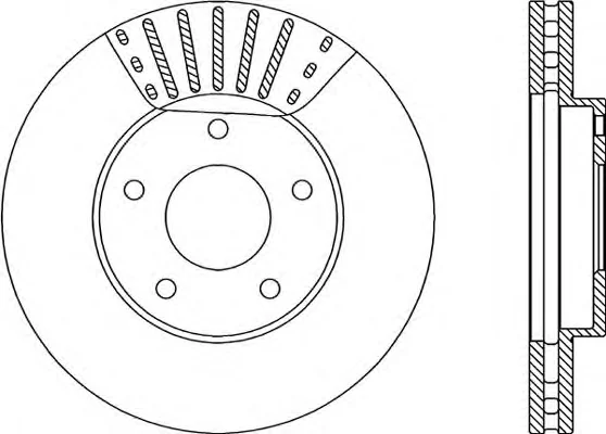 BDR1986.20 OPEN PARTS Тормозной диск (фото 1)