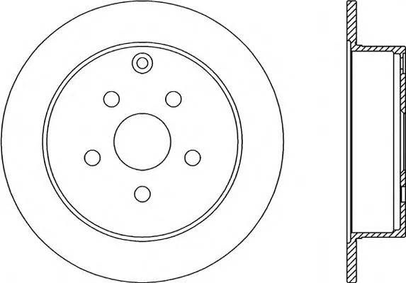 BDR2314.10 OPEN PARTS Тормозной диск (фото 1)