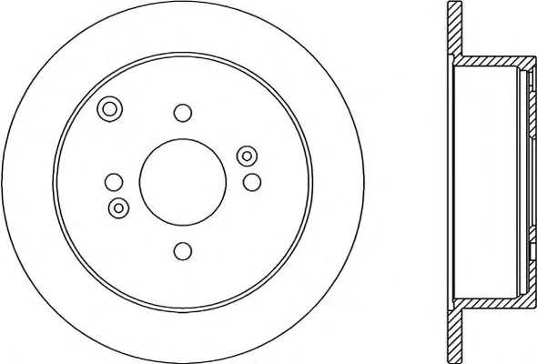 BDR2354.10 OPEN PARTS Тормозной диск (фото 1)