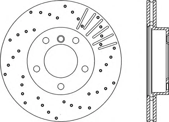 BDRS1093.25 OPEN PARTS Тормозной диск (фото 1)