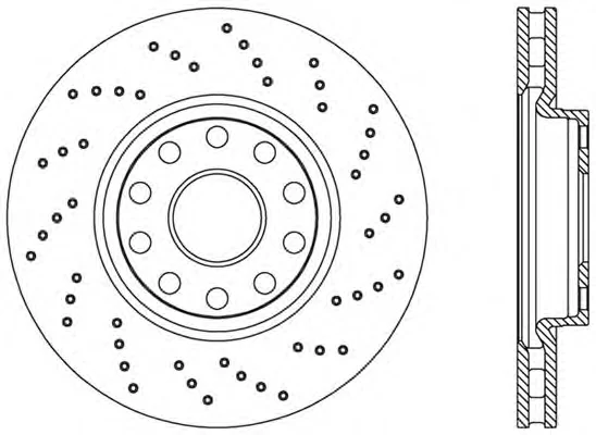 BDRS1233.25 OPEN PARTS Тормозной диск (фото 1)